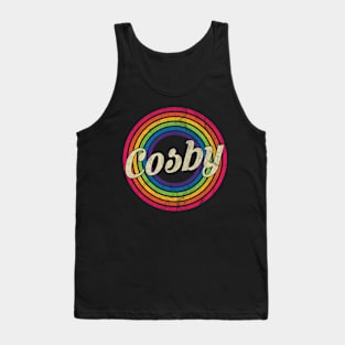 Cosby - Retro Rainbow Faded-Style Tank Top